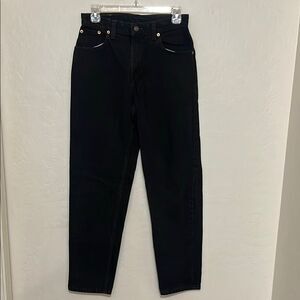 Levi’s 550 Relaxed Fit Tapered Leg Black High-Waisted Distressed Jeans
